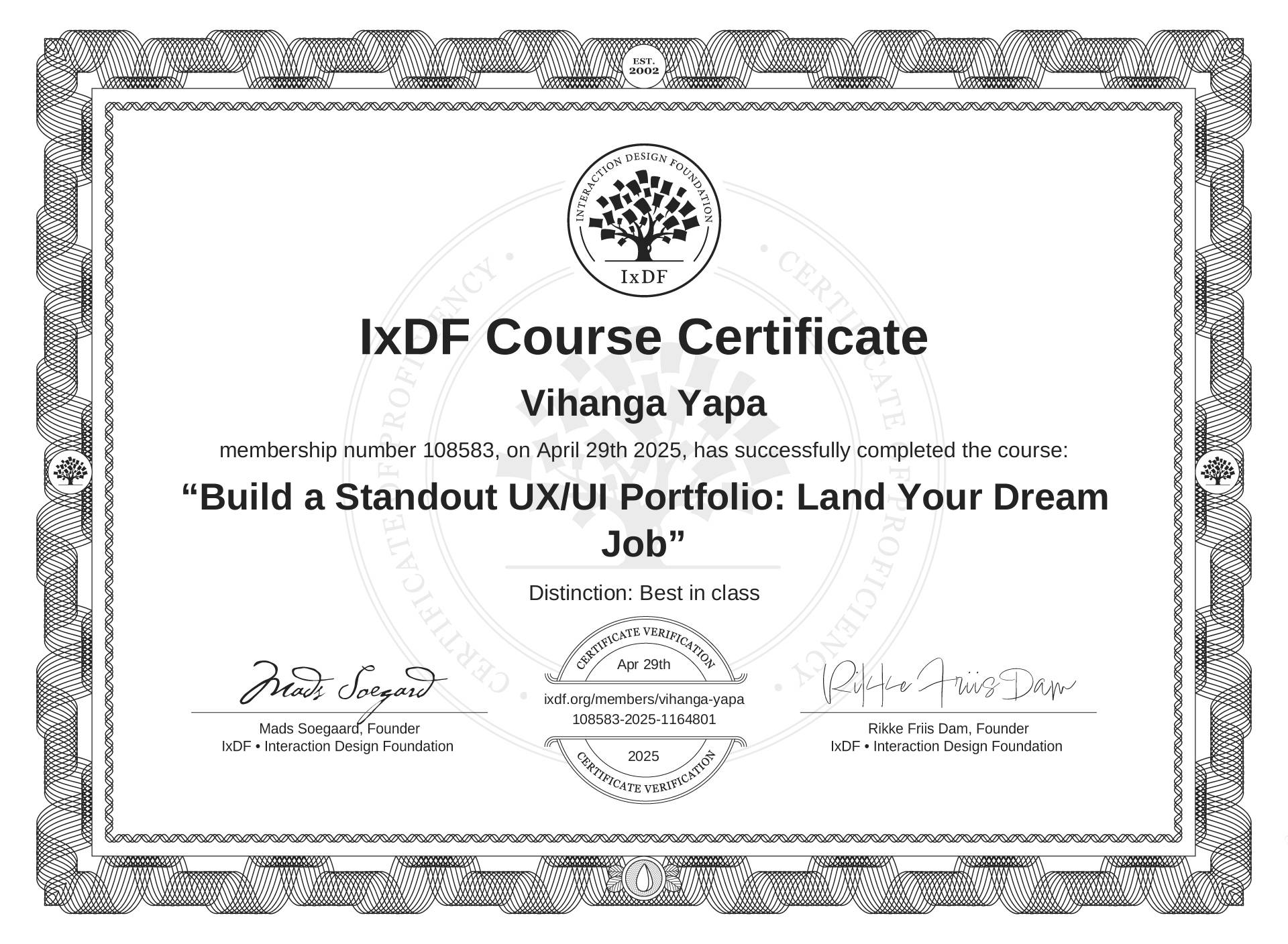 Certificate 12