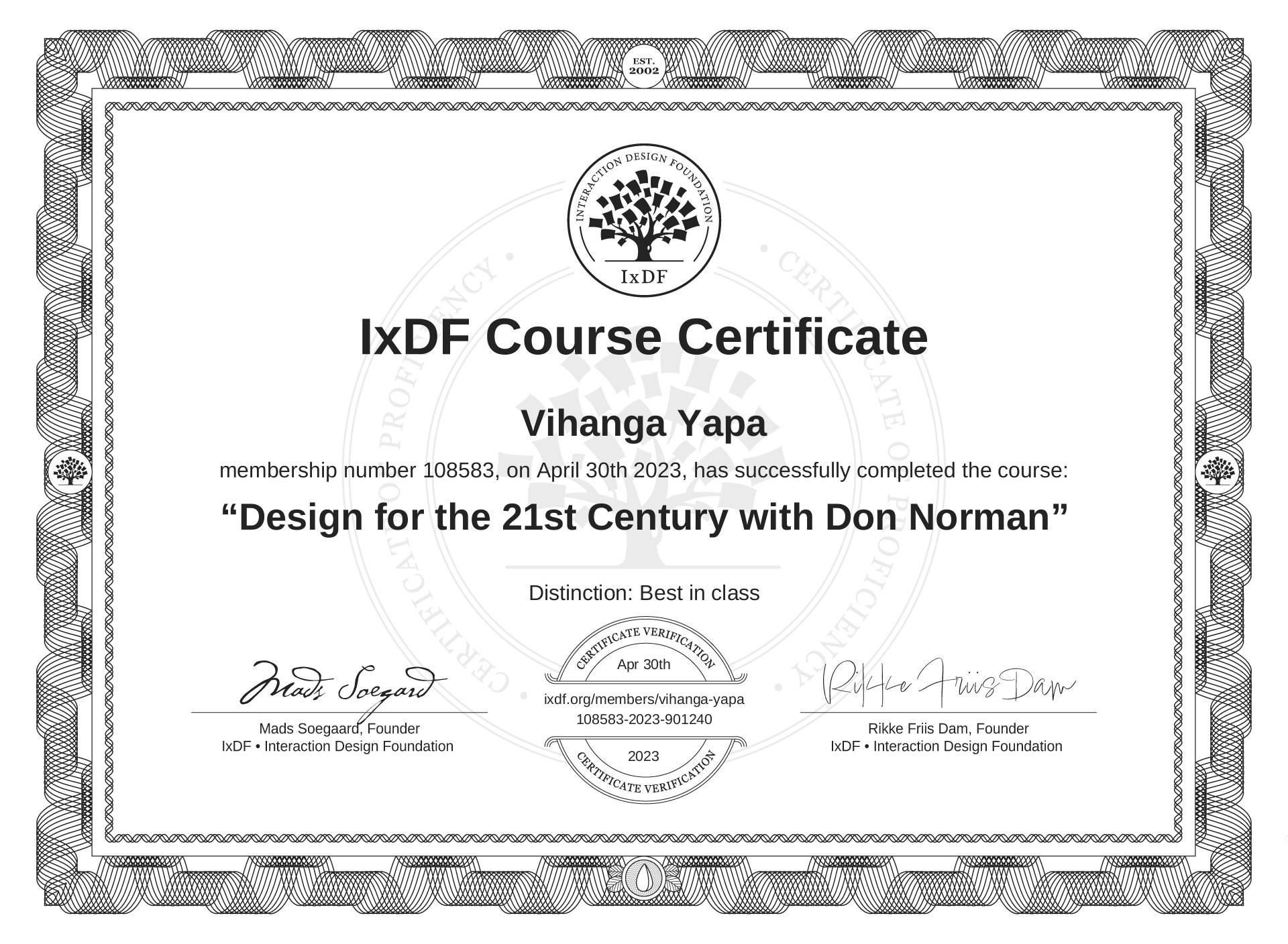 Certificate 8